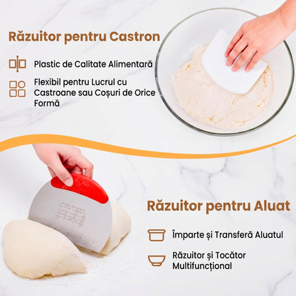 Set Coșuri de Fermentare pentru Pâine cu Accesorii de Coacere (17 Piese)