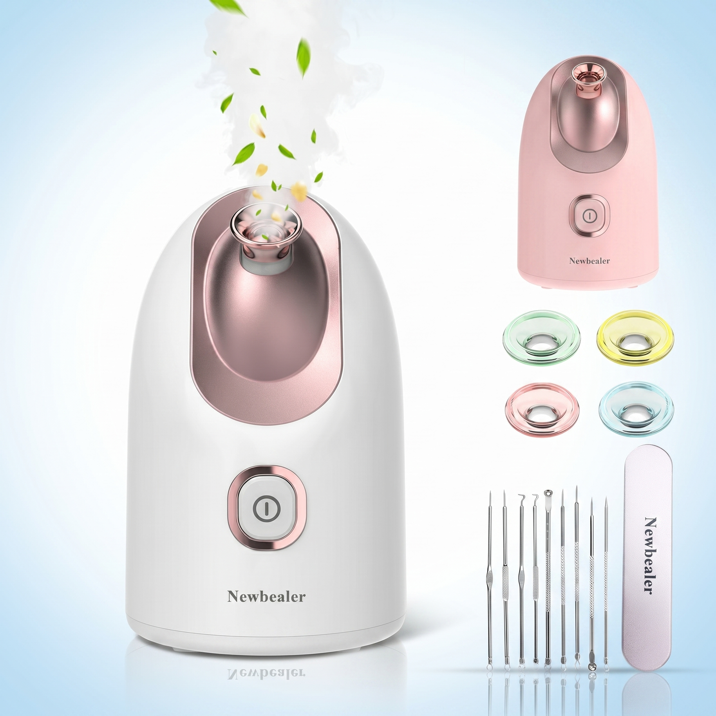 Saună Facială Nano Ionică cu Abur Cald și Kit pentru Curățare (160 ml)