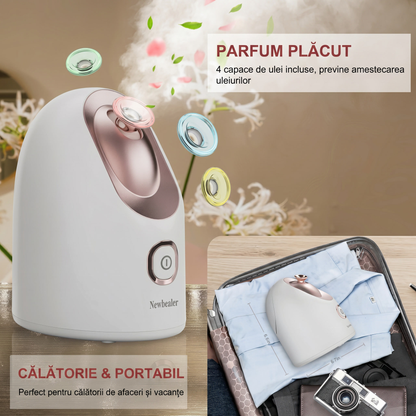 Saună Facială Nano Ionică cu Abur Cald și Kit pentru Curățare (160 ml)