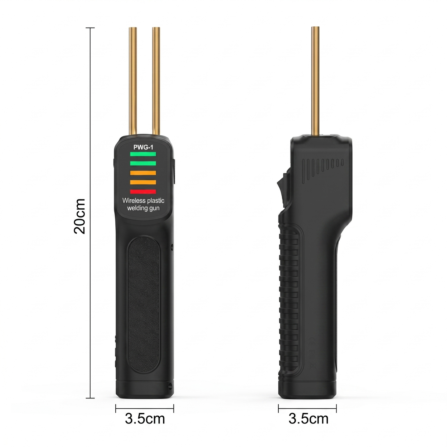 Pistol fără Fir pentru Lipit Plastic cu Acumulator și Set de Capse (200 Buc)