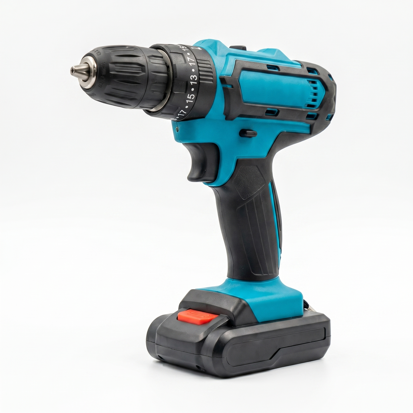 Mașină de Găurit și Înșurubat cu Acumulator 21V, Cuplu 65 Nm, 2 Baterii și Accesorii