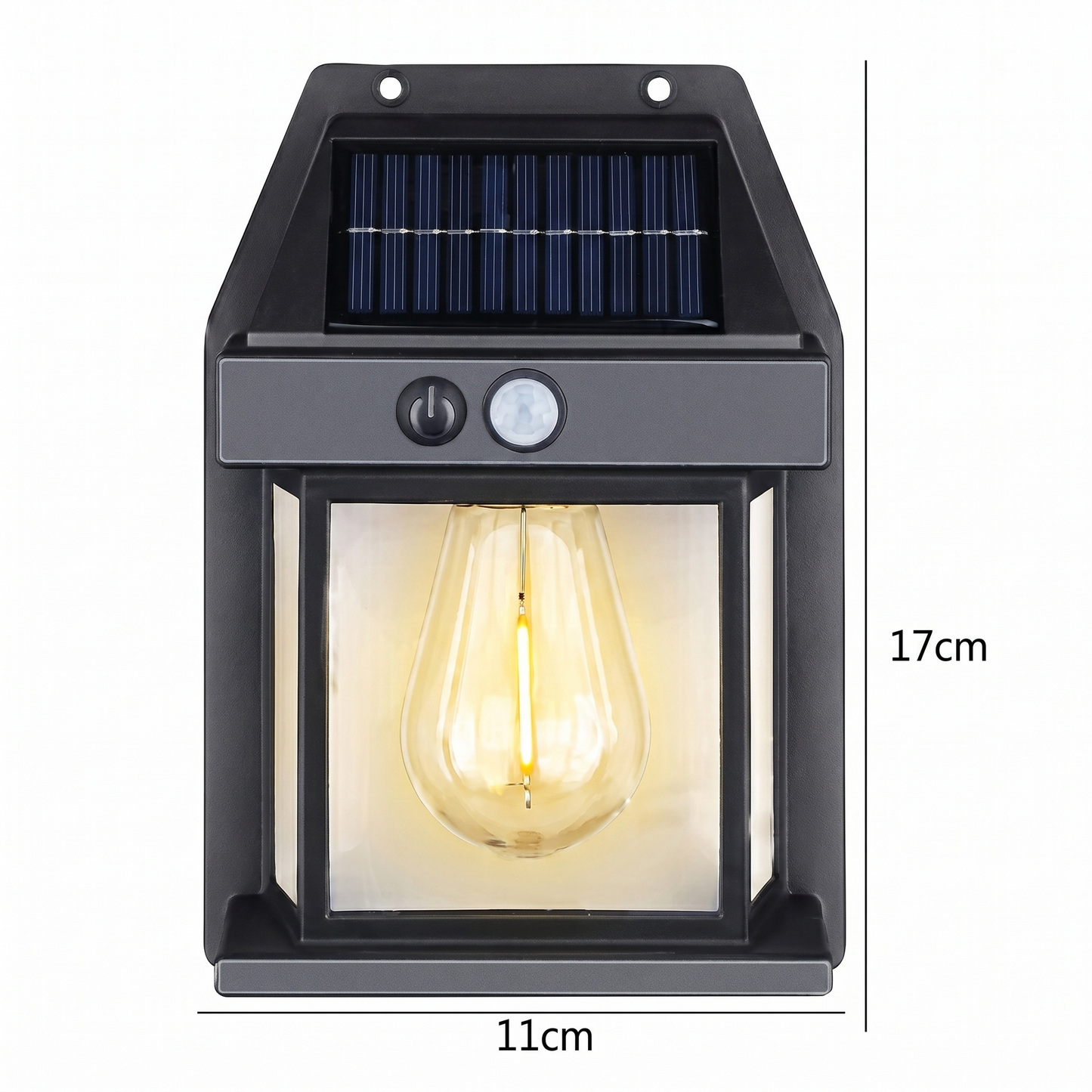 Lampă Solară LED de Perete cu Senzor de Mișcare, Fără Fir (3W)