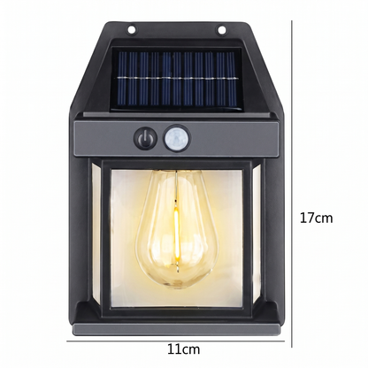 Lampă Solară LED de Perete cu Senzor de Mișcare, Fără Fir (3W)