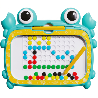Jucărie Educațională Mozaic Magnetic cu Biluțe Colorate și Stilou
