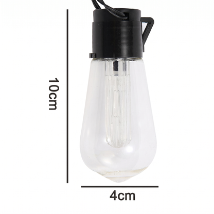 Ghirlandă Solară pentru Exterior cu 8 Moduri de Iluminare, IP65, 8 m, Multicolor