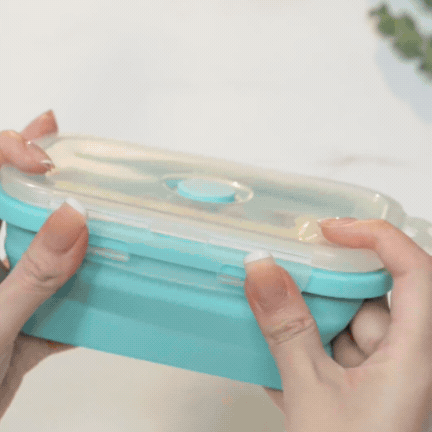 Set Cutiuțe Alimentare din Silicon Pliabile, Rezistente la Temperaturi Ridicate, pentru Microunde