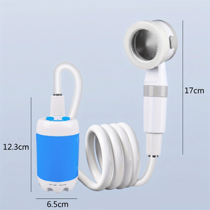 Set Duș Electric Portabil cu Baterie 5000 mAh pentru Camping și Călătorii