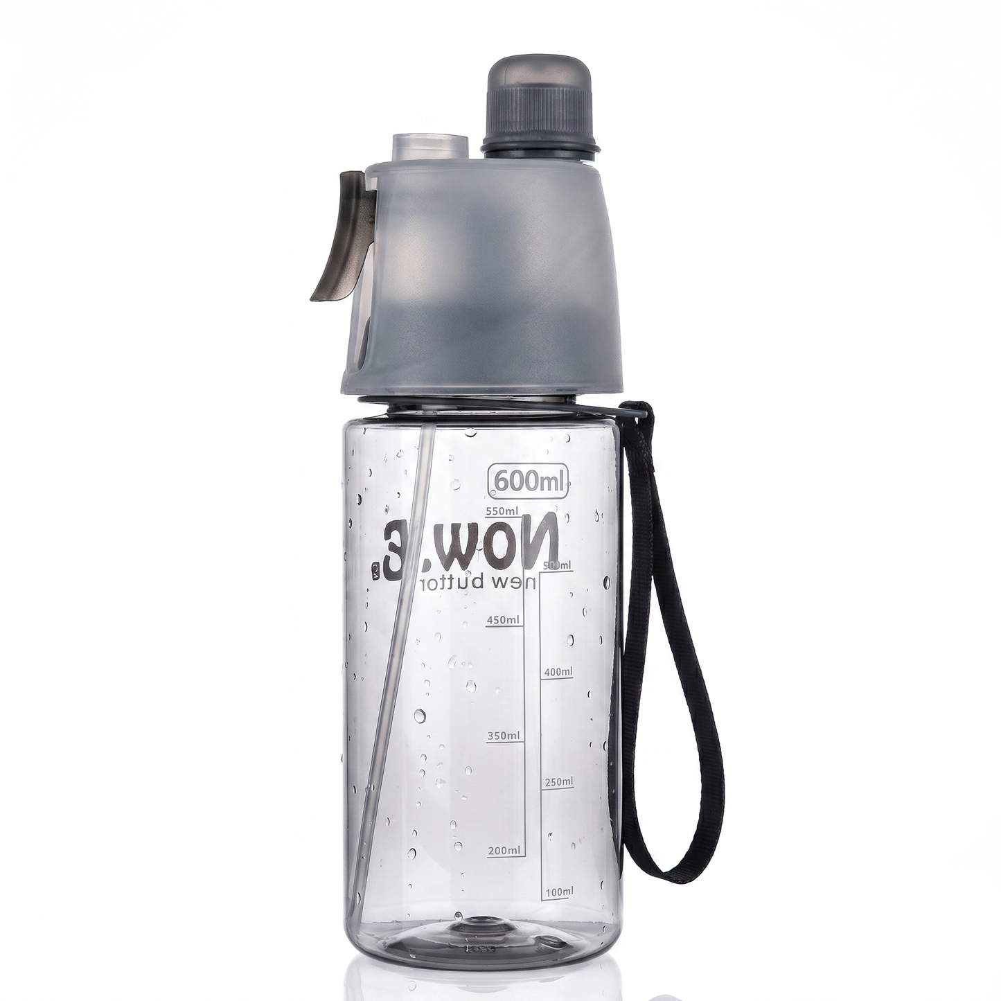 Sticlă de Apă 600 ml cu Pulverizator