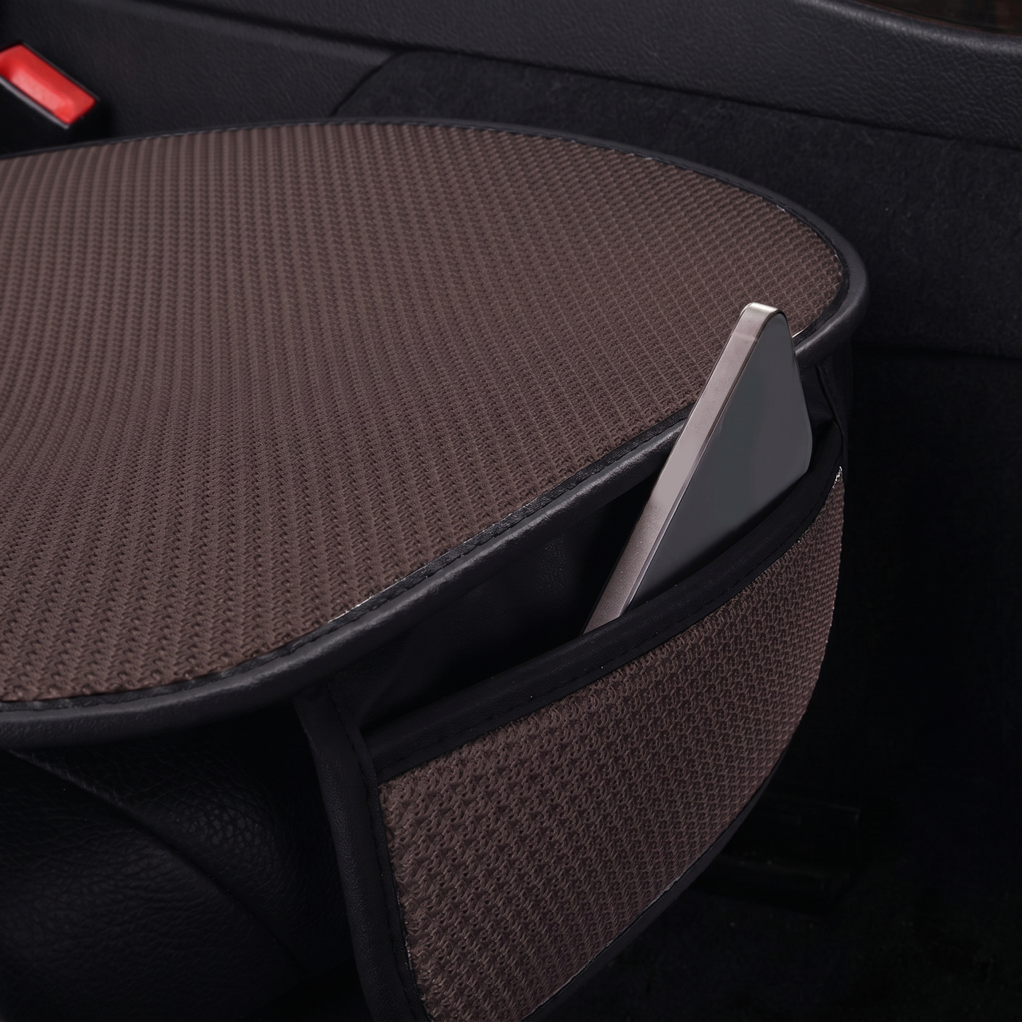 Pernă Auto pentru Scaun cu Design Antiderapant și Buzunar de Depozitare