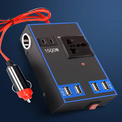 Invertor Auto 12/24 V la 220 V cu 7 Zone de Alimentare