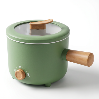 Multicooker Electric Portabil 1,8 L cu Funcție de Menținere la Cald și Protecție la Supraîncălzire