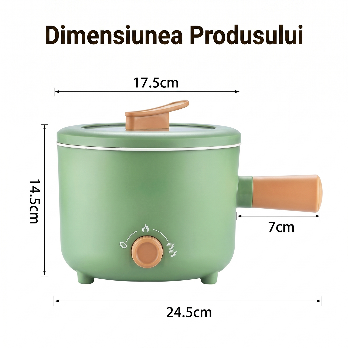 Multicooker Electric Portabil 1,8 L cu Funcție de Menținere la Cald și Protecție la Supraîncălzire