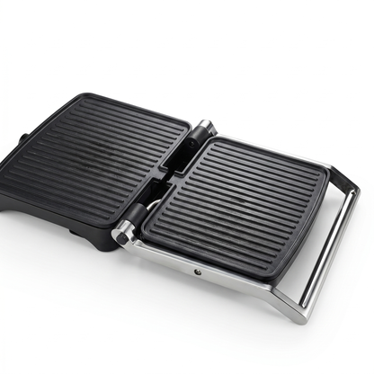 Grill Electric 2000 W cu Plăci Antiaderente și Deschidere 180°