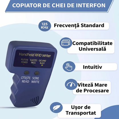 Copiator Rapid pentru Chei Magnetice de Interfon
