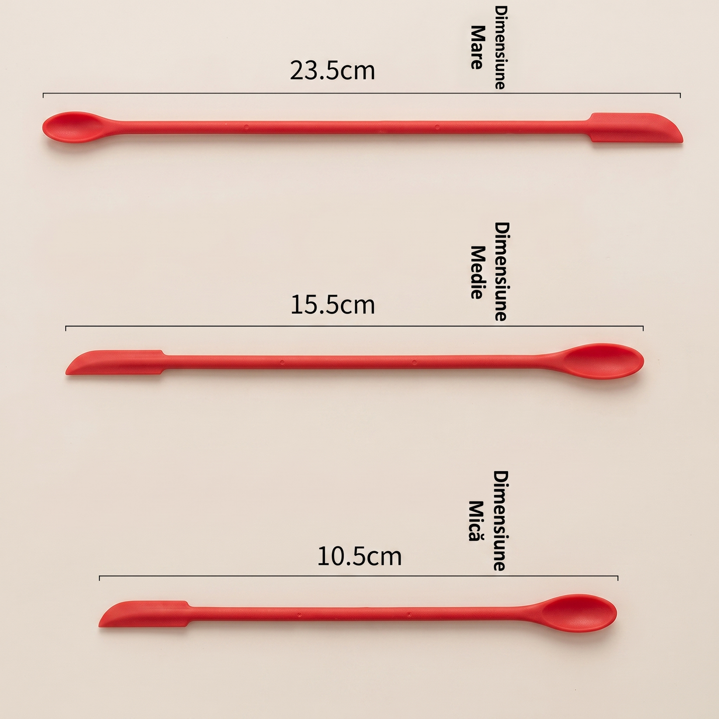 Set de 3 Spatule Mini din Silicon Non-Toxic
