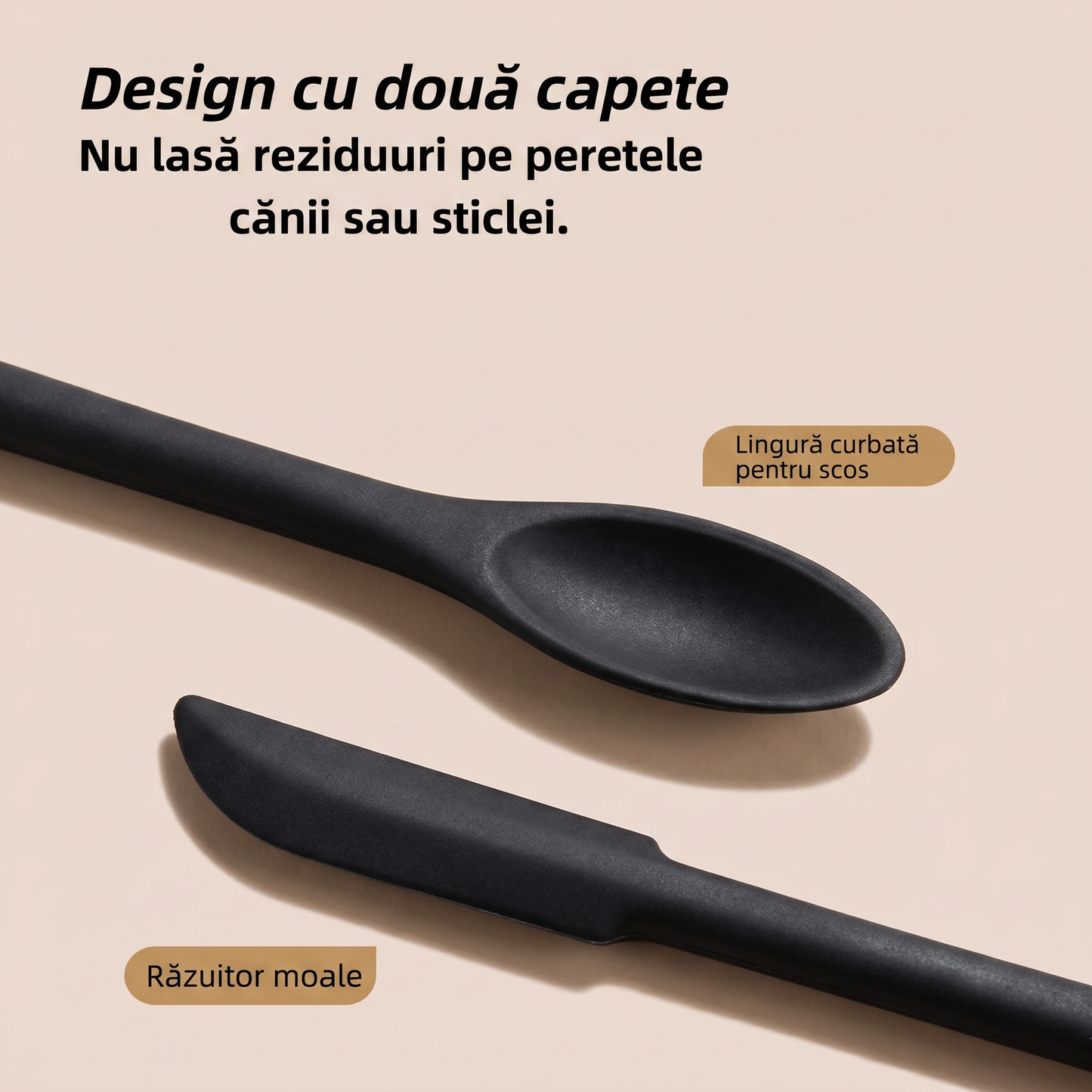 Set de 3 Spatule Mini din Silicon Non-Toxic