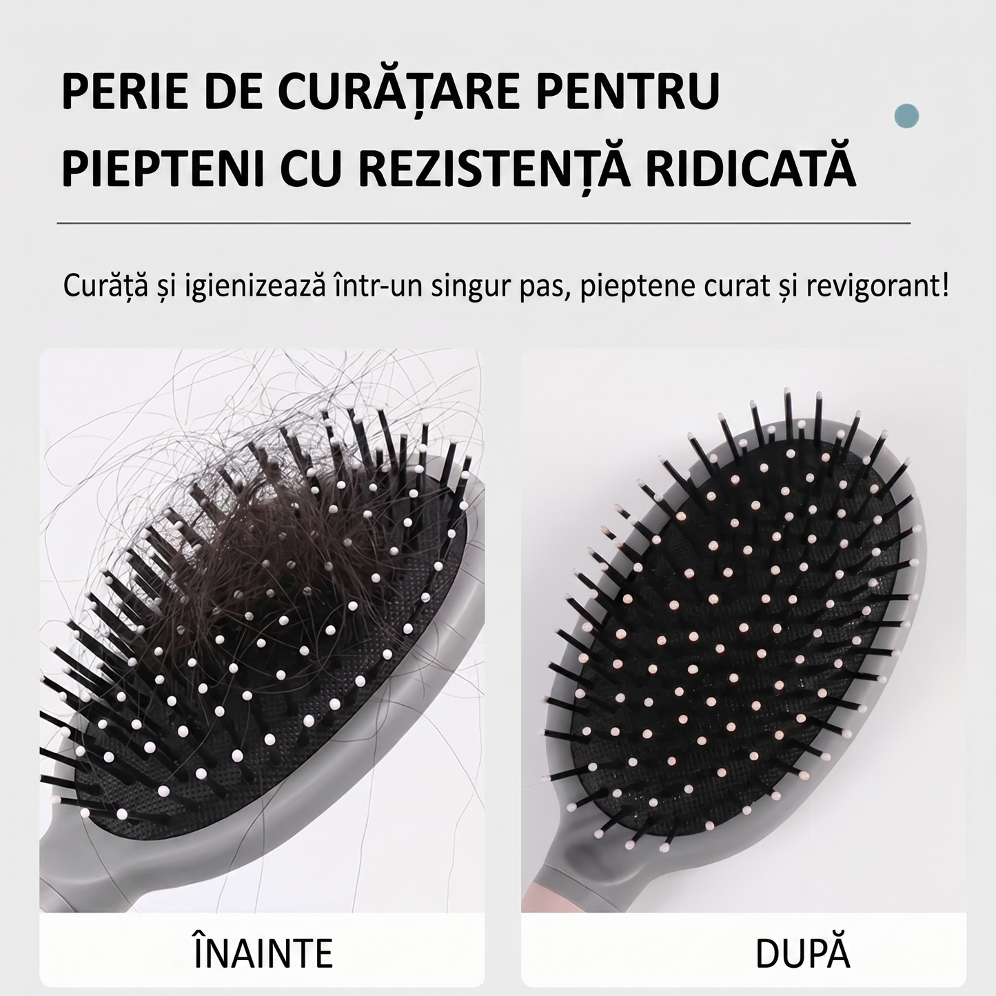 Curățător pentru Perie de Păr cu 2 Funcții
