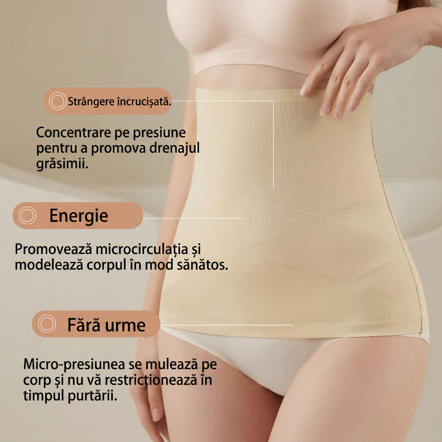 Set 2 Centuri Modelatoare Fără Cusături pentru Talie, Control Abdomen și Suport Postpartum