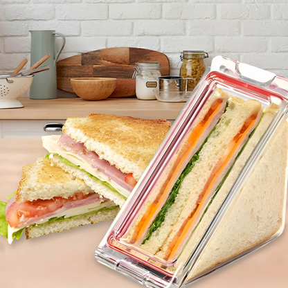 Recipent Triunghular din Plastic pentru Depozitare Sandwish