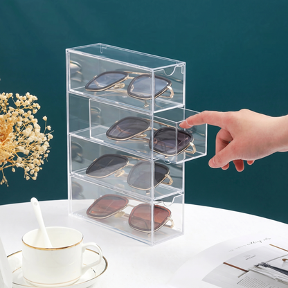 Cutie Organizatoare pentru Ochelari cu 4 Sloturi
