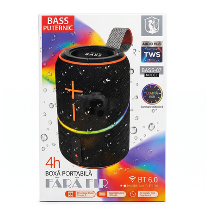 Boxă Portabilă Wireless cu Încărcare USB