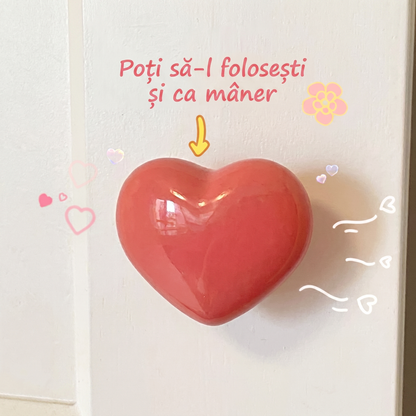 Buton de Toaletă cu Inimă