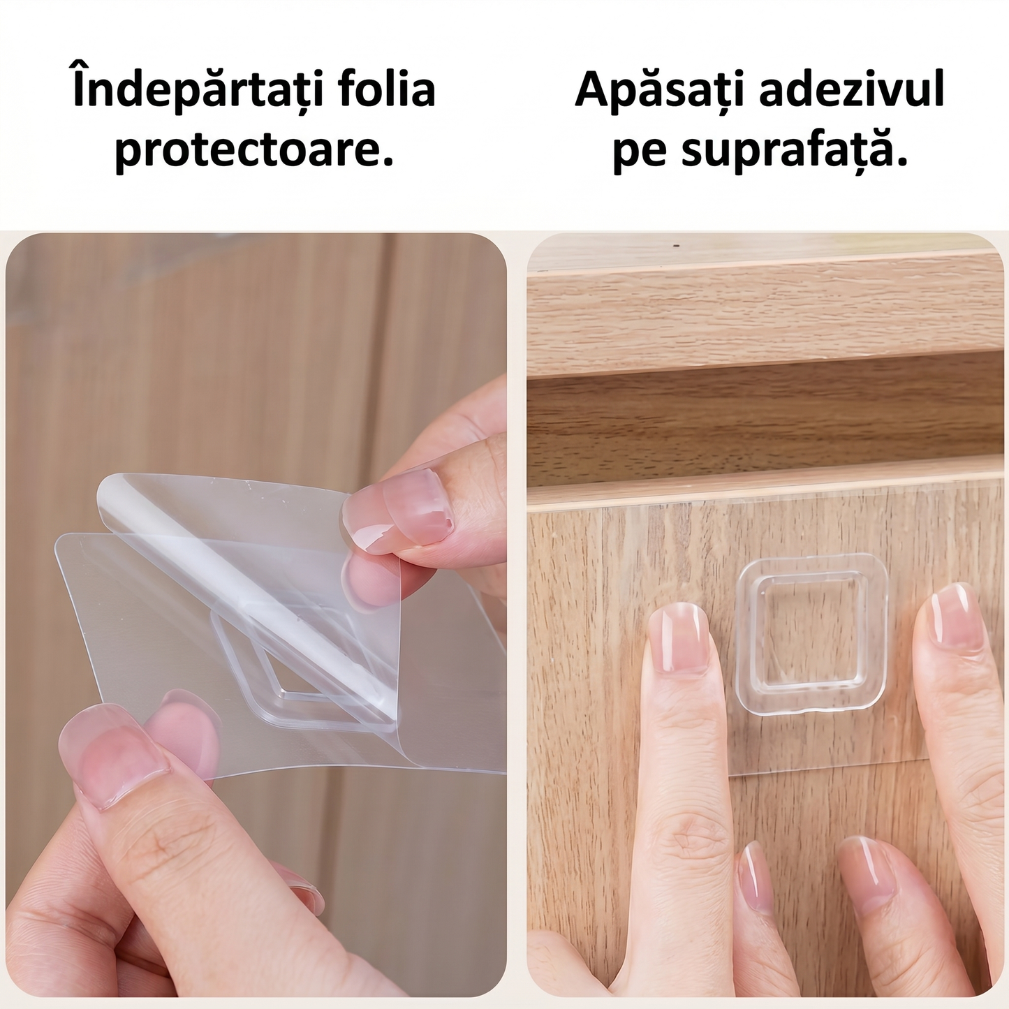 Suport Adeziv Pliabil pentru Saci Menajeri