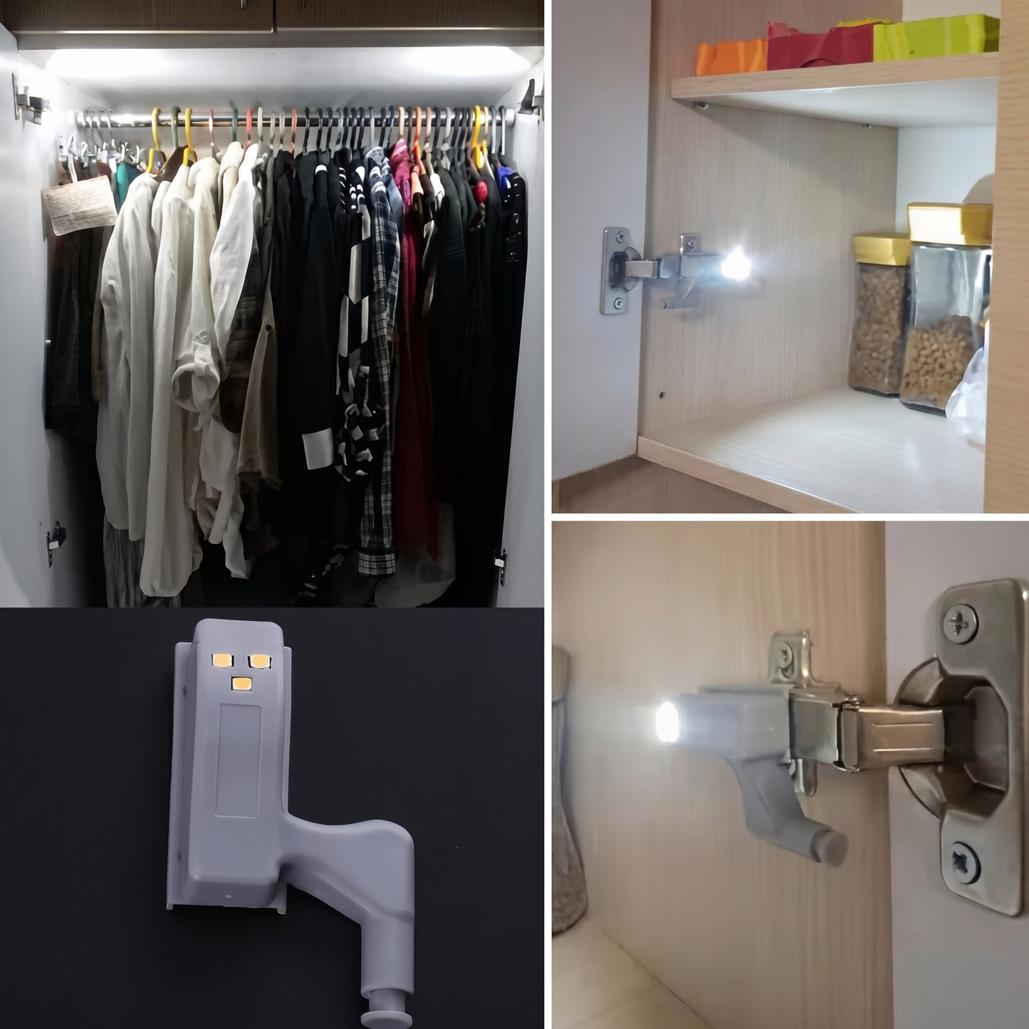 Set Lumini LED pentru Dulap cu Senzor de Mișcare