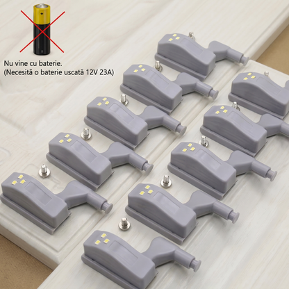 Set Lumini LED pentru Dulap cu Senzor de Mișcare
