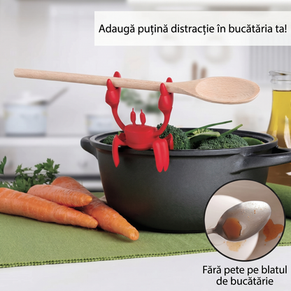 Suport de Lingură cu Formă de Crab