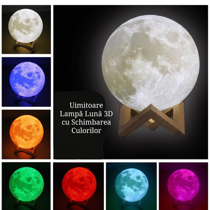 Lampă 3D Lună