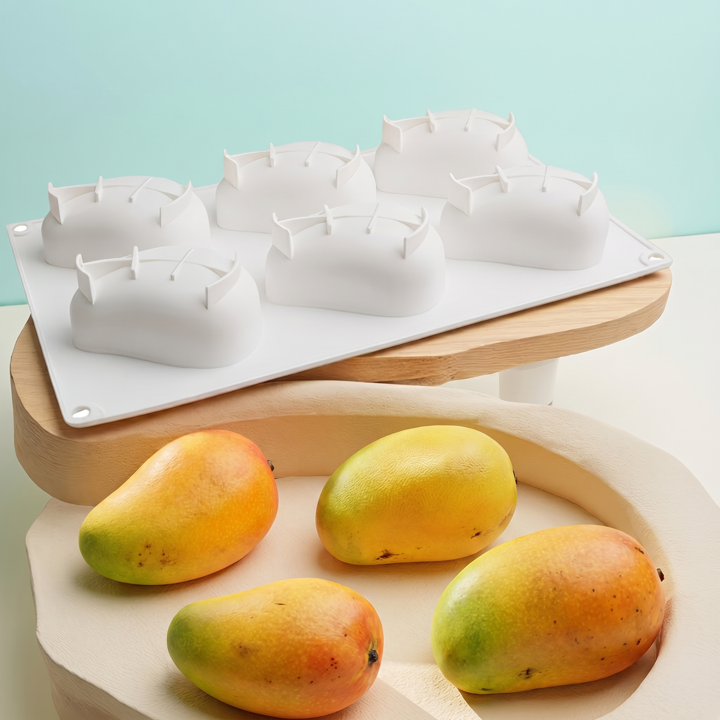 Formă de Tort din Silicon în Formă de Mango