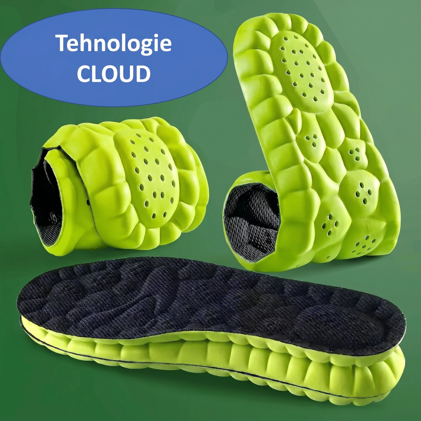 Set 2 Branțuri cu Absorbție de Șoc CloudFoam Mărimea 44-45
