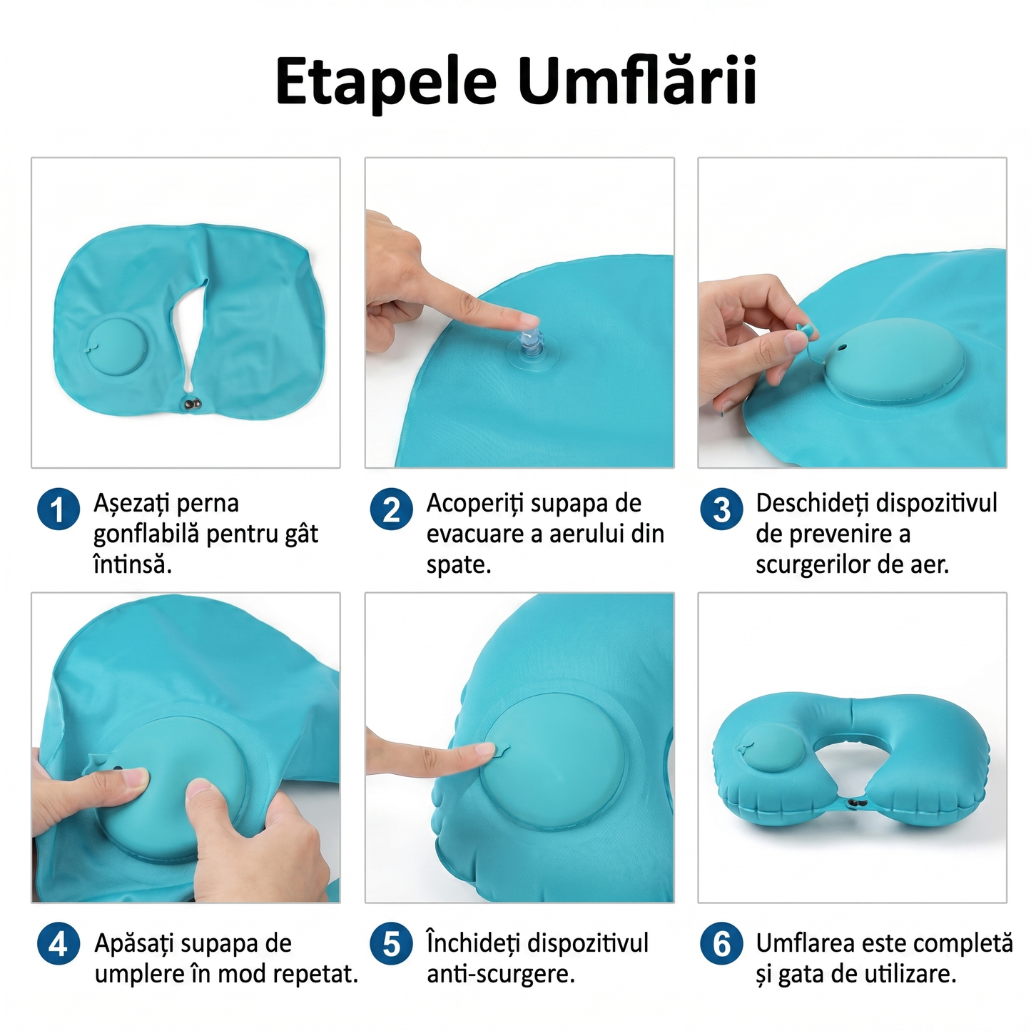 Pernă de Călătorie Gonflabilă