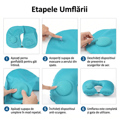 Pernă de Călătorie Gonflabilă