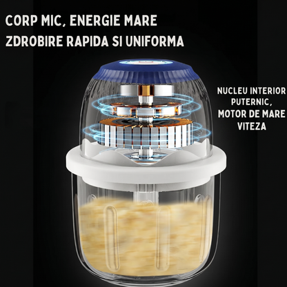 Mini Tocător Electric Multifuncțional Fără Fir