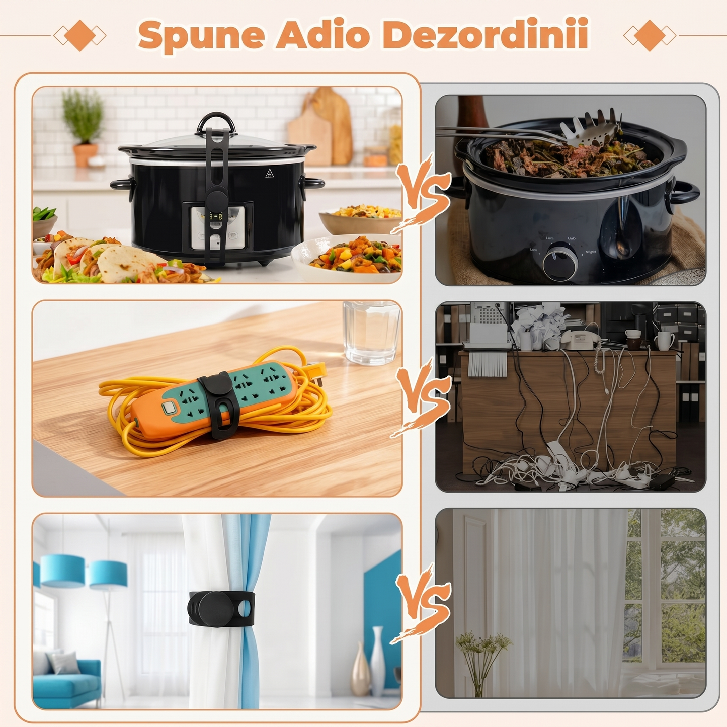 Bretele De Siguranță Din Silicon Reglabile pentru Organizare