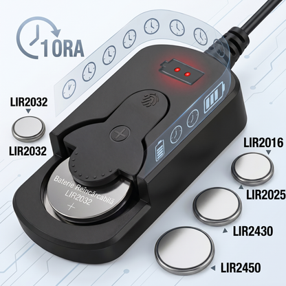 Încărcător cu Clips pentru Baterii Tip Pastilă