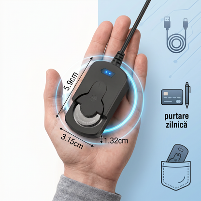 Încărcător cu Clips pentru Baterii Tip Pastilă
