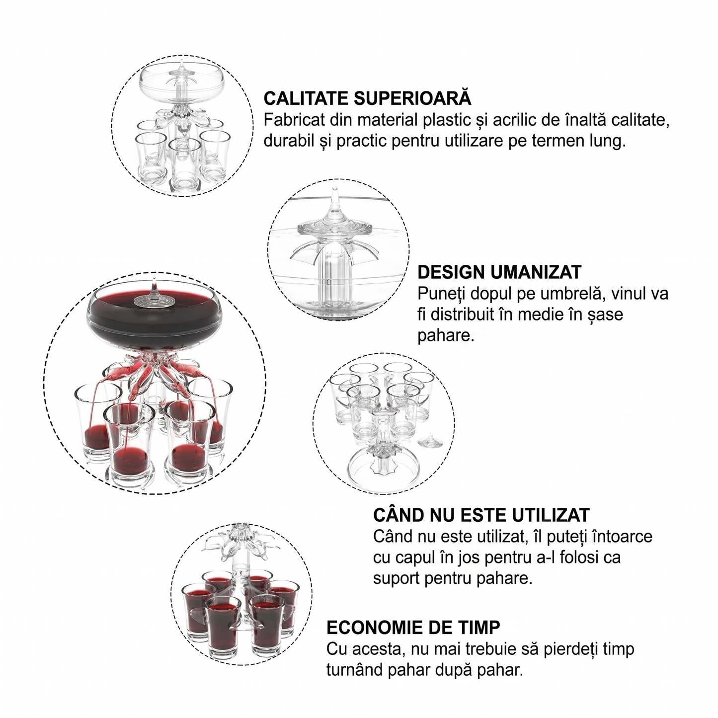 Dispenser Manual de Băuturi cu Suport