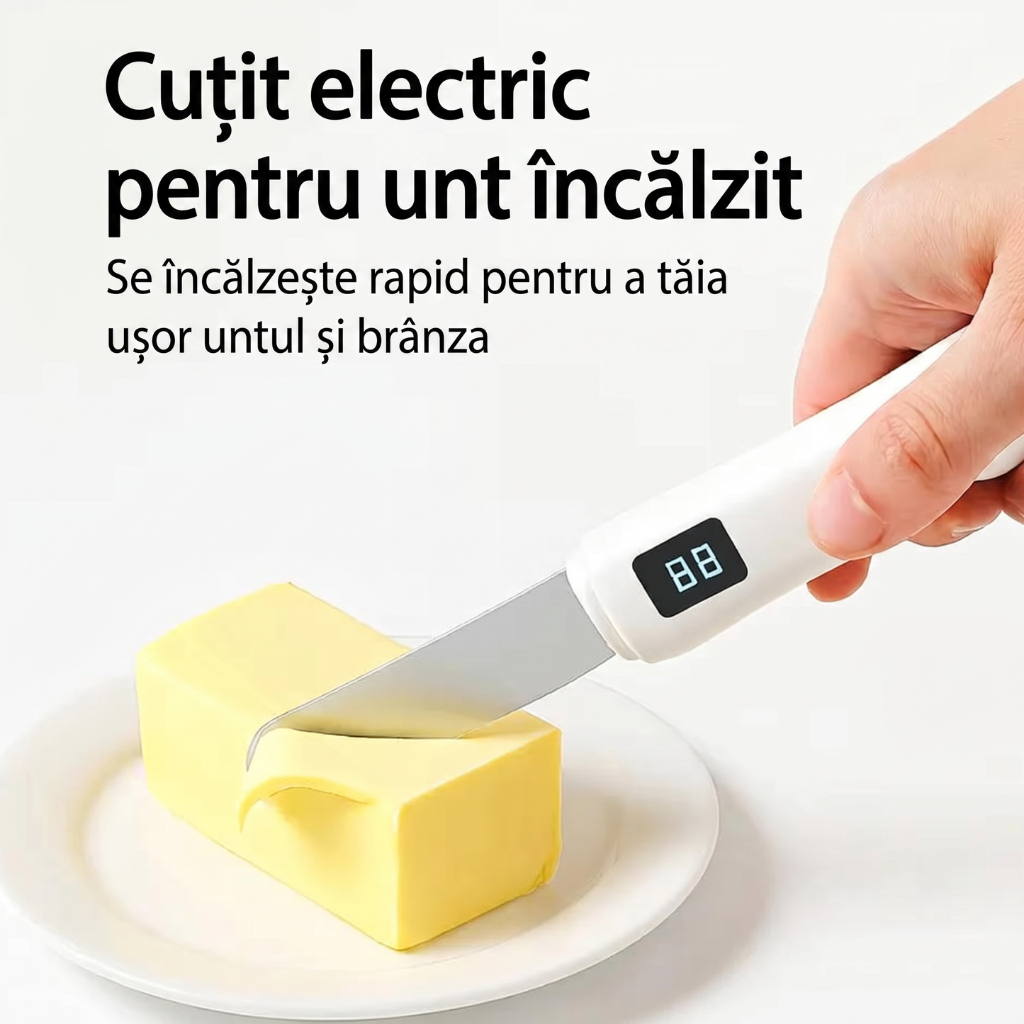 Cuțit cu Sistem de Încălzire pentru Unt