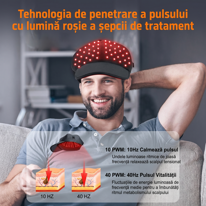 Șapcă Fototerapie pentru Regenerarea și Creșterea Părului