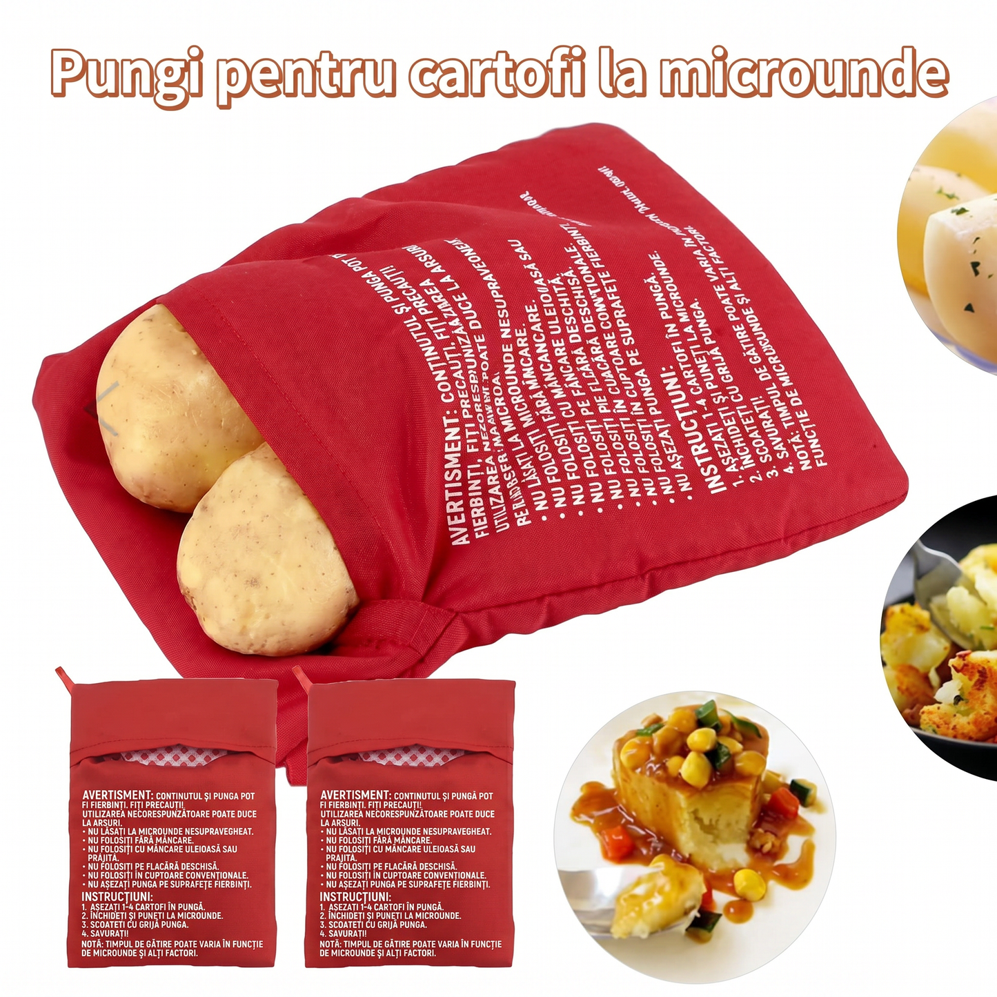Săculeț pentru Cartofi la Microunde