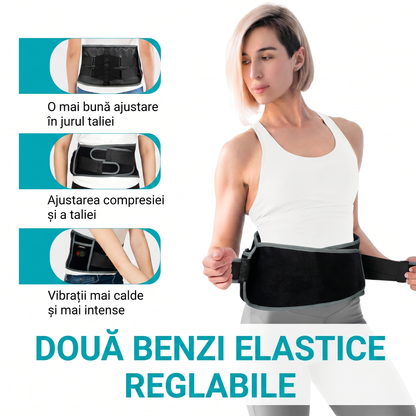 Centură de Spate cu Încălzire și Masaj