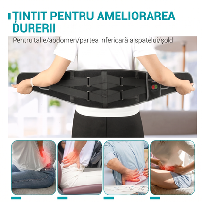 Centură de Spate cu Încălzire și Masaj