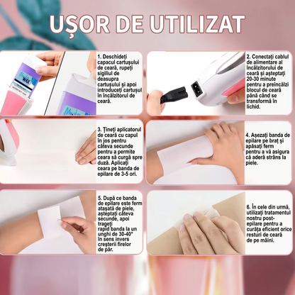 Epilwax 2 cu Încălzitor Ceară Roll-On