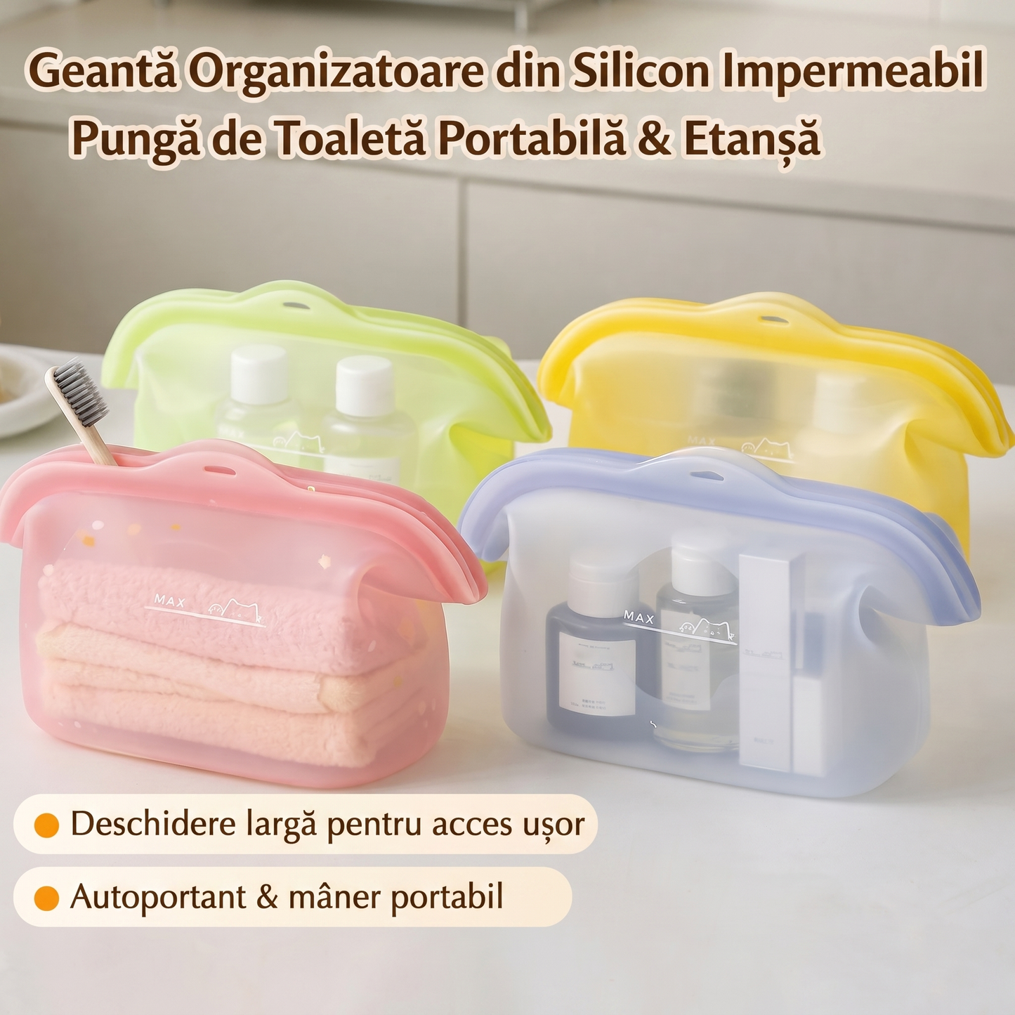 Pungi Reutilizabile din Silicon