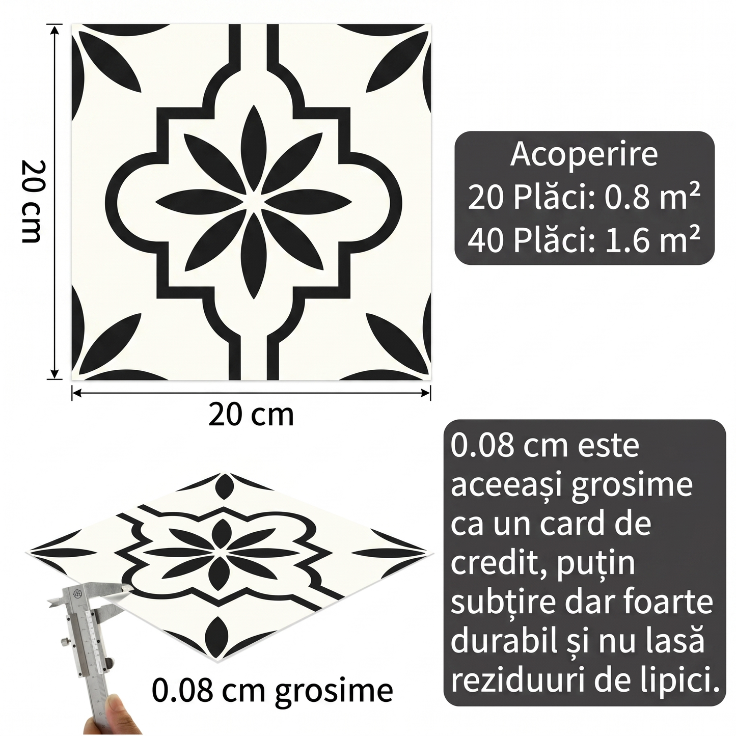 Plăci Decorative cu Model de Marmură