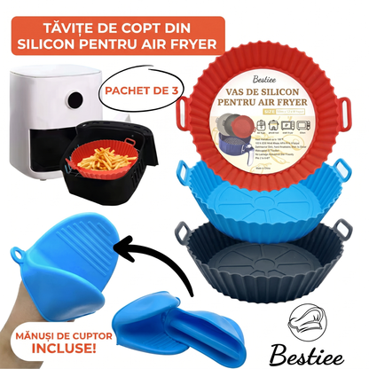 Set de Forme din Silicon pentru Air Fryer