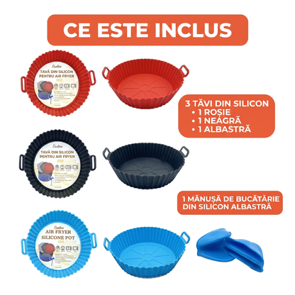 Set de Forme din Silicon pentru Air Fryer